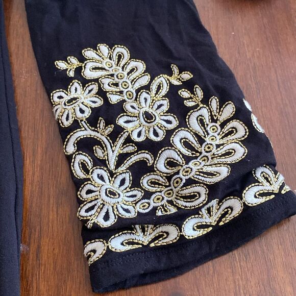 INC International Cocepts Black Embroidered Dress - Picture 4 of 5